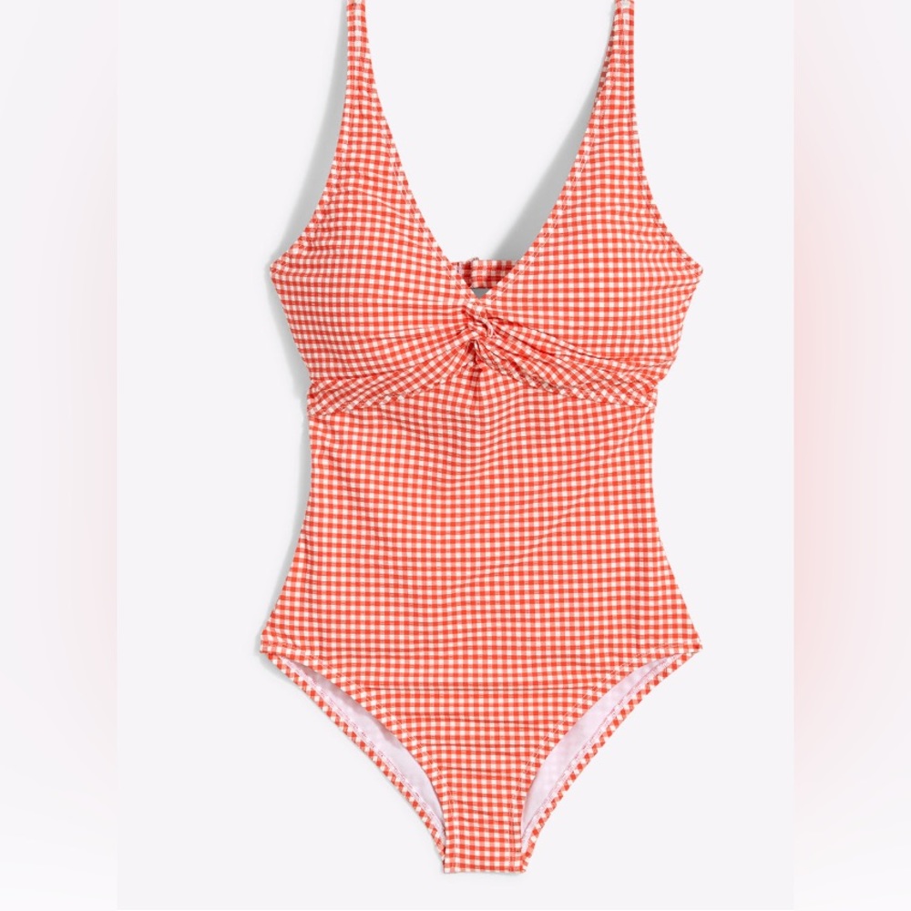 NWT: Draper James Red Gingham Swimsuit, size L